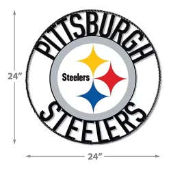 Kirklands Home NFL Pittsburgh Steelers Wrought Iron Wall Plaque Discount