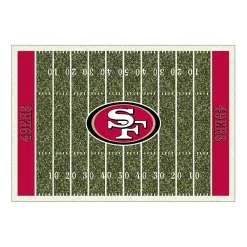 Kirklands Home NFL San Francisco 49ers Home Field Area Rug, 6x8 Hot