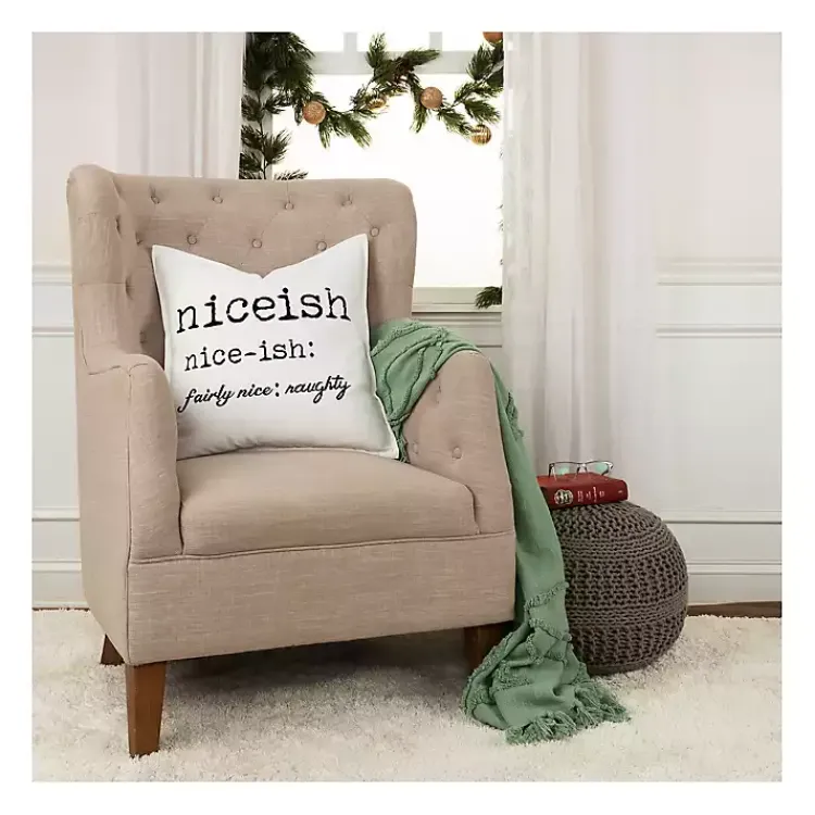 Pillows>Kirklands Home Niceish Definition Christmas Throw Pillow