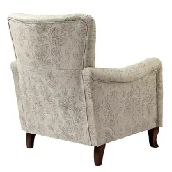 Kirklands Home Nicola Beige Linen Upholstered Armchair Tan Discount