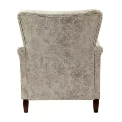 Kirklands Home Nicola Beige Linen Upholstered Armchair Tan Discount