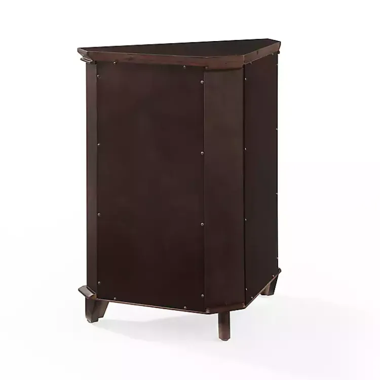 Kirklands Home Nikki Dark Wooden Corner Cabinet Brown Outlet