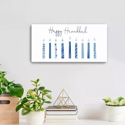 Hanukkah Decorations>Kirklands Home Nine Candles of Hanukkah Canvas Art Print
