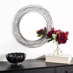 Kirklands Home Nixie Black Wire Wall Mirror
