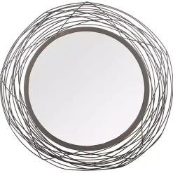 Kirklands Home Nixie Black Wire Wall Mirror