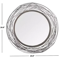 Kirklands Home Nixie Black Wire Wall Mirror