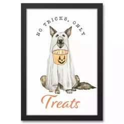 Halloween>Kirklands Home No Tricks, Only Treats Framed Canvas Art Print