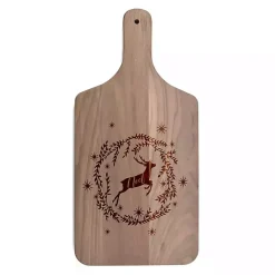 Christmas Dining & Entertaining>Kirklands Home Noel Reindeer Wreath Cutting Board Brown