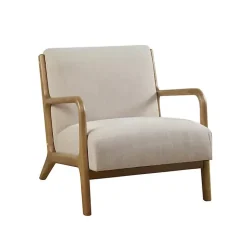 Kirklands Home Nolan Cream Lounge Accent Chair White New