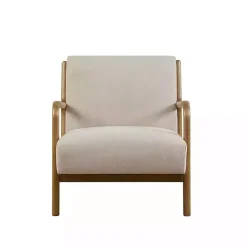 Kirklands Home Nolan Cream Lounge Accent Chair White New