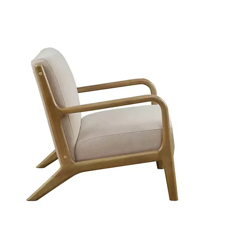 Kirklands Home Nolan Cream Lounge Accent Chair White New