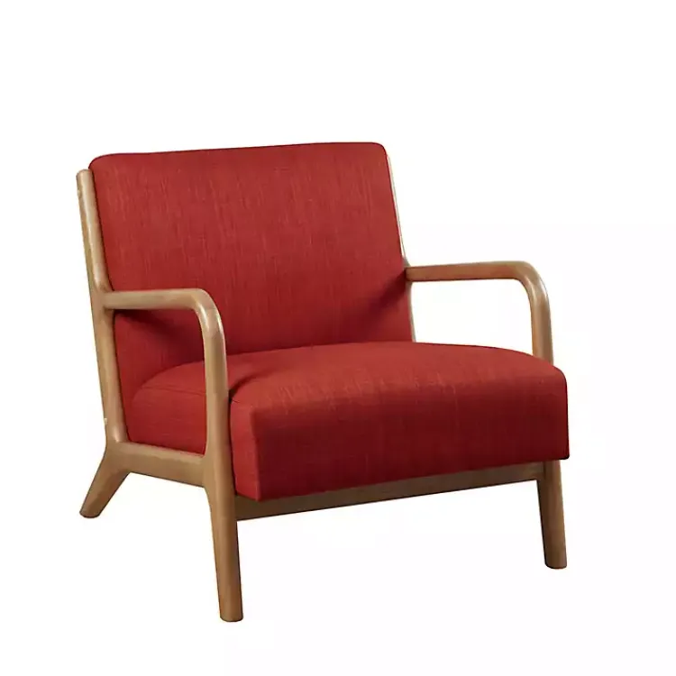 Kirklands Home Nolan Mid-Century Modern Accent Chair Red Best