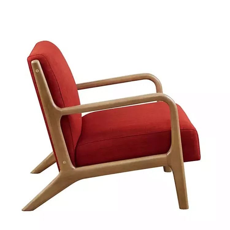 Kirklands Home Nolan Mid-Century Modern Accent Chair Red Best