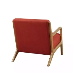 Kirklands Home Nolan Mid-Century Modern Accent Chair Red Best