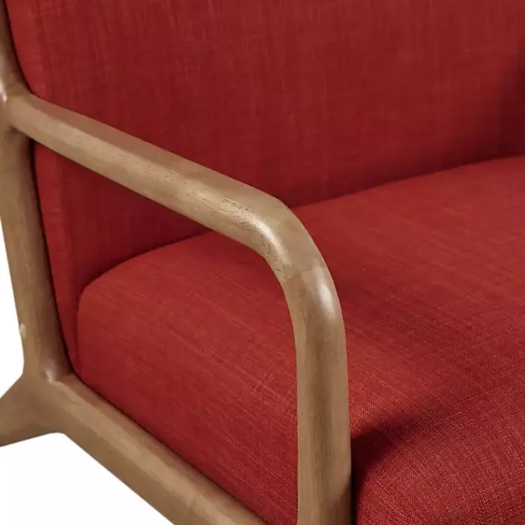Kirklands Home Nolan Mid-Century Modern Accent Chair Red Best
