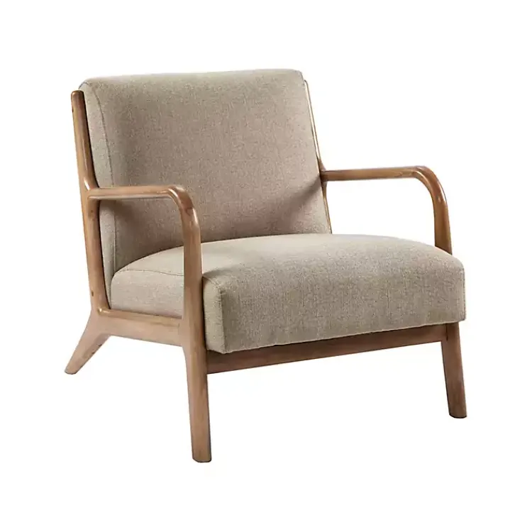 Kirklands Home Nolan Sand Mid-Century Accent Chair Tan Outlet