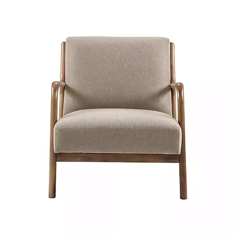 Kirklands Home Nolan Sand Mid-Century Accent Chair Tan Outlet