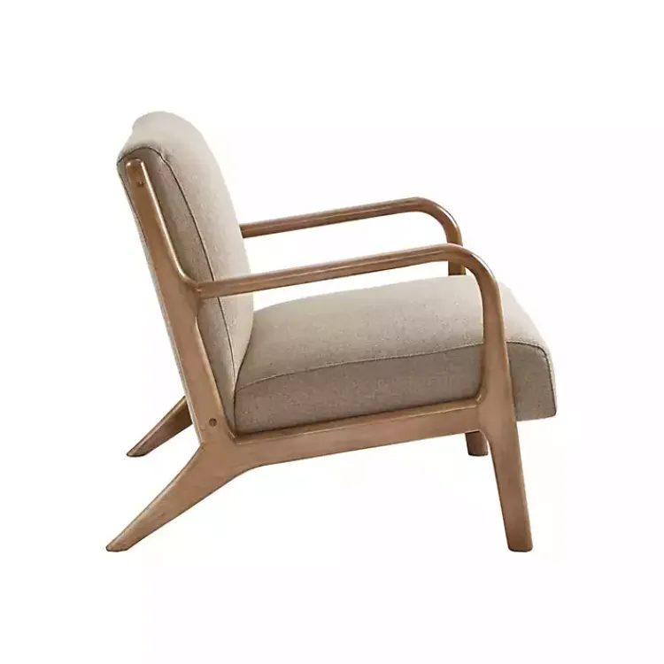 Kirklands Home Nolan Sand Mid-Century Accent Chair Tan Outlet
