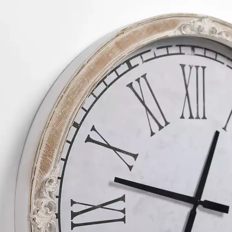 Kirklands Home Norah Distressed Wood Wall Clock Best