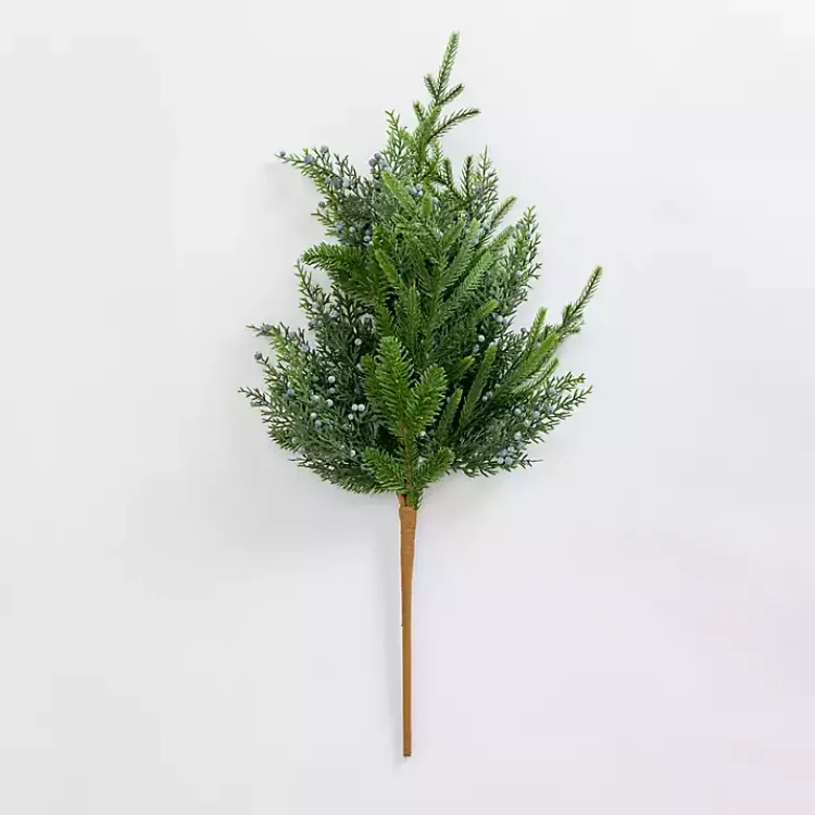 Stems & Bouquets>Kirklands Home Norfolk Pine and Blue Berry Stem