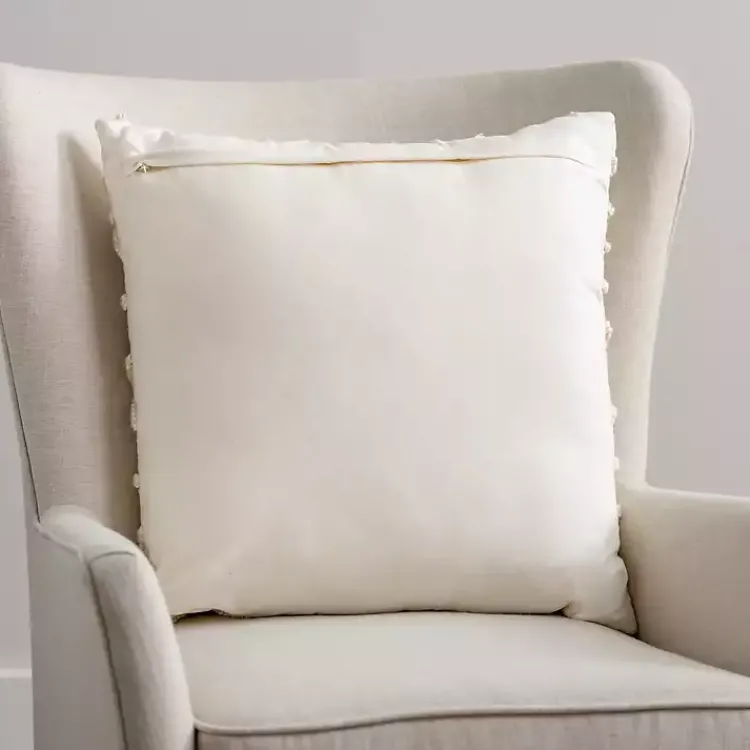 Pillows>Kirklands Home Norman Pillow Ivory