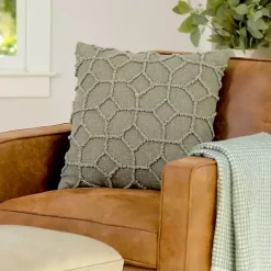 Pillows>Kirklands Home Norman Sage Pillow Green