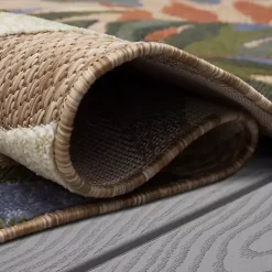 Kirklands Home North Shore Botanical Outdoor Area Rug, 7x10 Multi Outlet