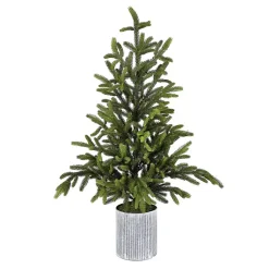 Christmas Arrangements & Garland>Kirklands Home Norway Spruce Potted Christmas Tree
