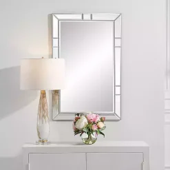Kirklands Home Notched Bevel Rectangle Wall Mirror Best