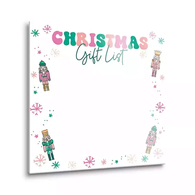 Christmas Art & Wall Decor>Kirklands Home Nutcracker Christmas Gift List Dry Erase Board