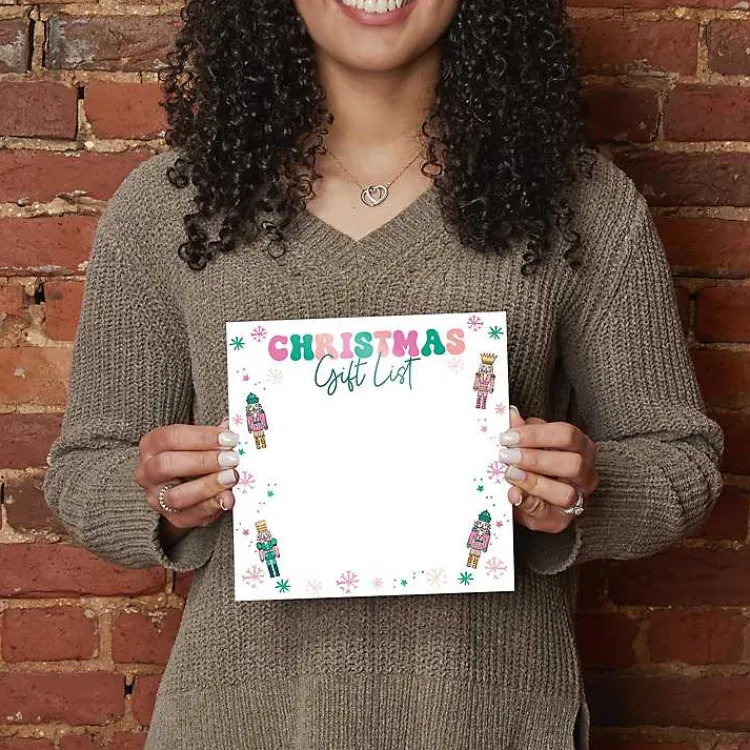 Christmas Art & Wall Decor>Kirklands Home Nutcracker Christmas Gift List Dry Erase Board