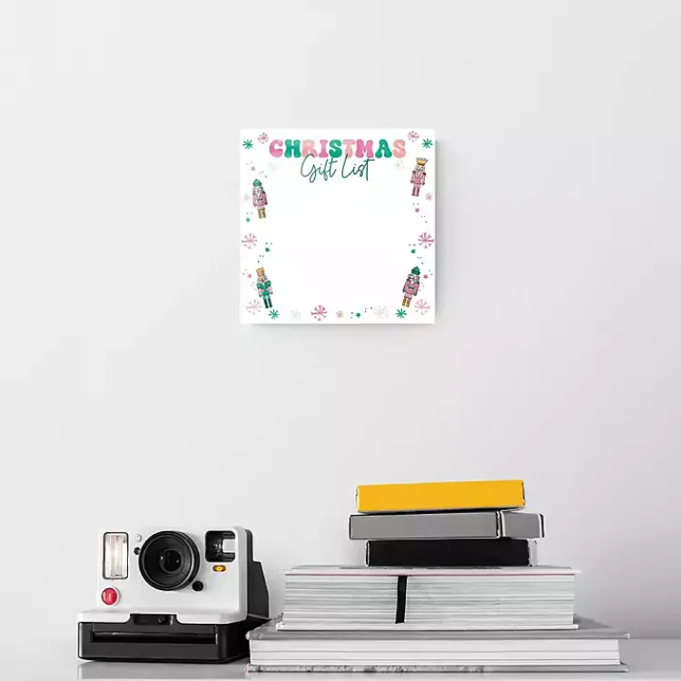 Christmas Art & Wall Decor>Kirklands Home Nutcracker Christmas Gift List Dry Erase Board