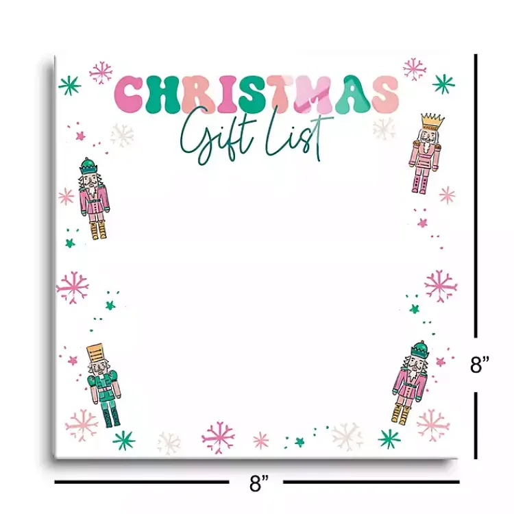Christmas Art & Wall Decor>Kirklands Home Nutcracker Christmas Gift List Dry Erase Board