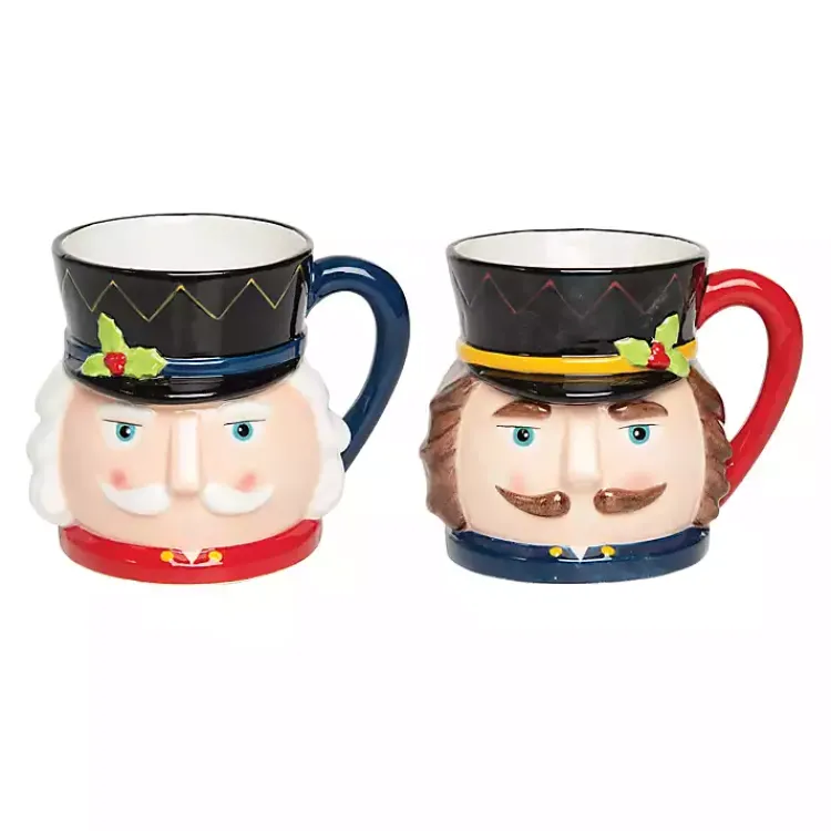 Christmas Dining & Entertaining>Kirklands Home Nutcracker Christmas Mugs, Set of 2