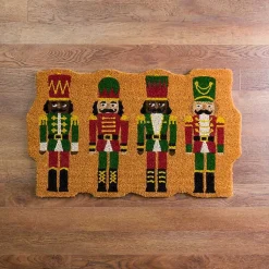 Kirklands Home Nutcracker Shaped Christmas Doormat Sale