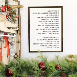 Christmas Art & Wall Decor>Kirklands Home O Holy Night Framed Wood Wall Plaque
