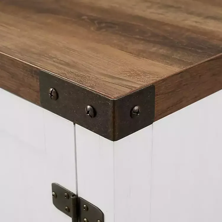 Kirklands Home Oak Farmhouse Double Door TV Stand Online
