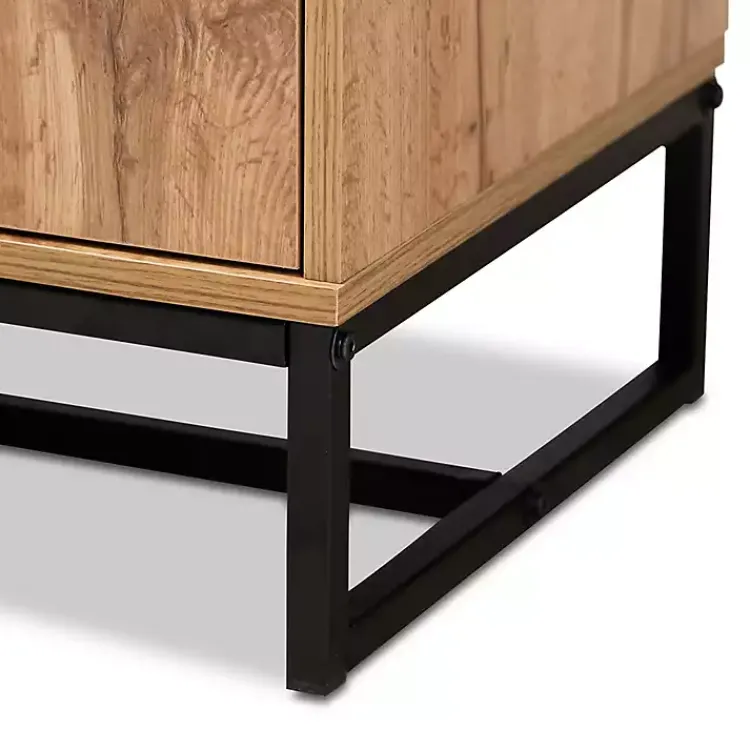 Kirklands Home Oak Wood and Metal Sideboard Buffet Best