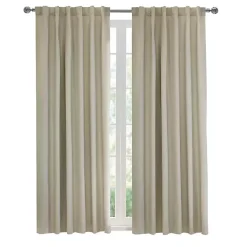 Kirklands Home Oatmeal Baxter Blackout Curtain Panel, 84 in. Tan Online
