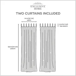 Kirklands Home Oatmeal Braided 2-pc. Curtain Panel Set, 108 in.
