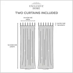 Kirklands Home Oatmeal Braided 2-pc. Curtain Panel Set, 96 in. Ivory Outlet