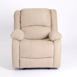 Kirklands Home Oatmeal Performance Fabric Barrett Recliner Tan Hot