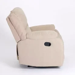 Kirklands Home Oatmeal Performance Fabric Barrett Recliner Tan Hot