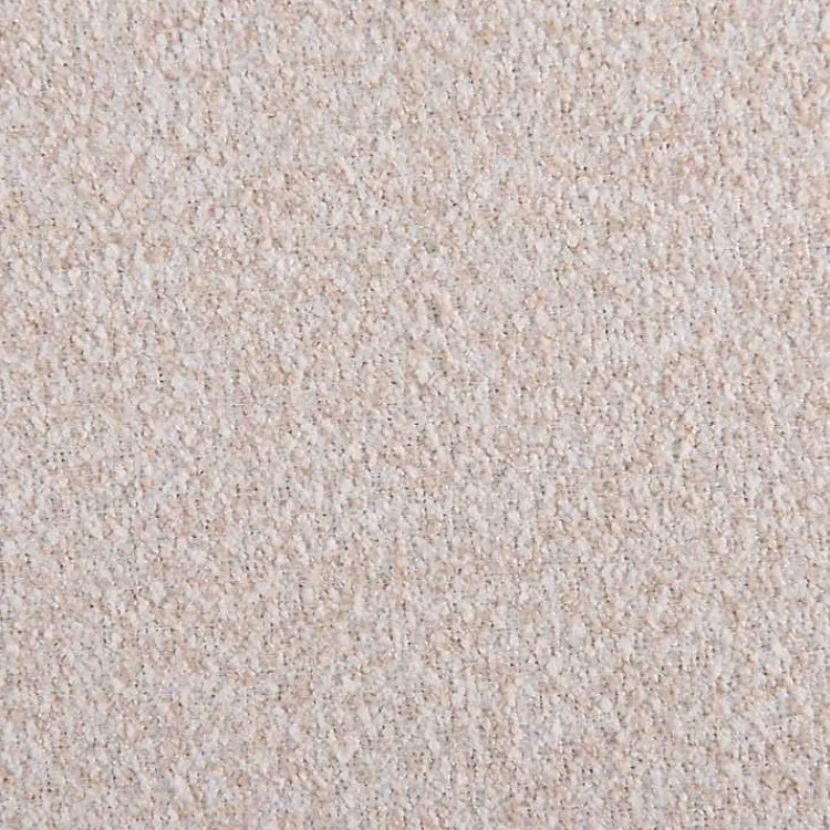 Kirklands Home Oatmeal Shearling Upholstered Storage Bench Tan Clearance