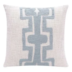 Pillows>Kirklands Home Ocean Blue Geometric Stripe Pillow