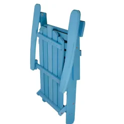 Kirklands Home Ocean Outdoor Folding Adirondack Chair Blue Sale