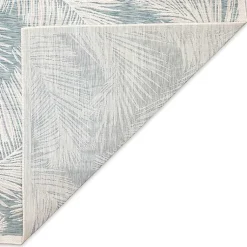 Kirklands Home Ocean Blue Palm Leaves Outdoor Area Rug, 7x9 Hot