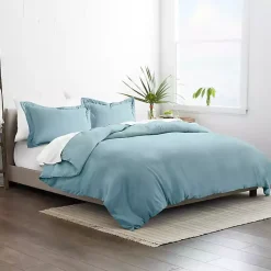 Kirklands Home Ocean Solid 3-pc. Twin Duvet Cover Set Blue Online