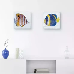 Kirklands Home Ocean Fish Canvas Art Prints, Set of 2 Discount
