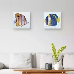 Kirklands Home Ocean Fish Canvas Art Prints, Set of 2 Discount